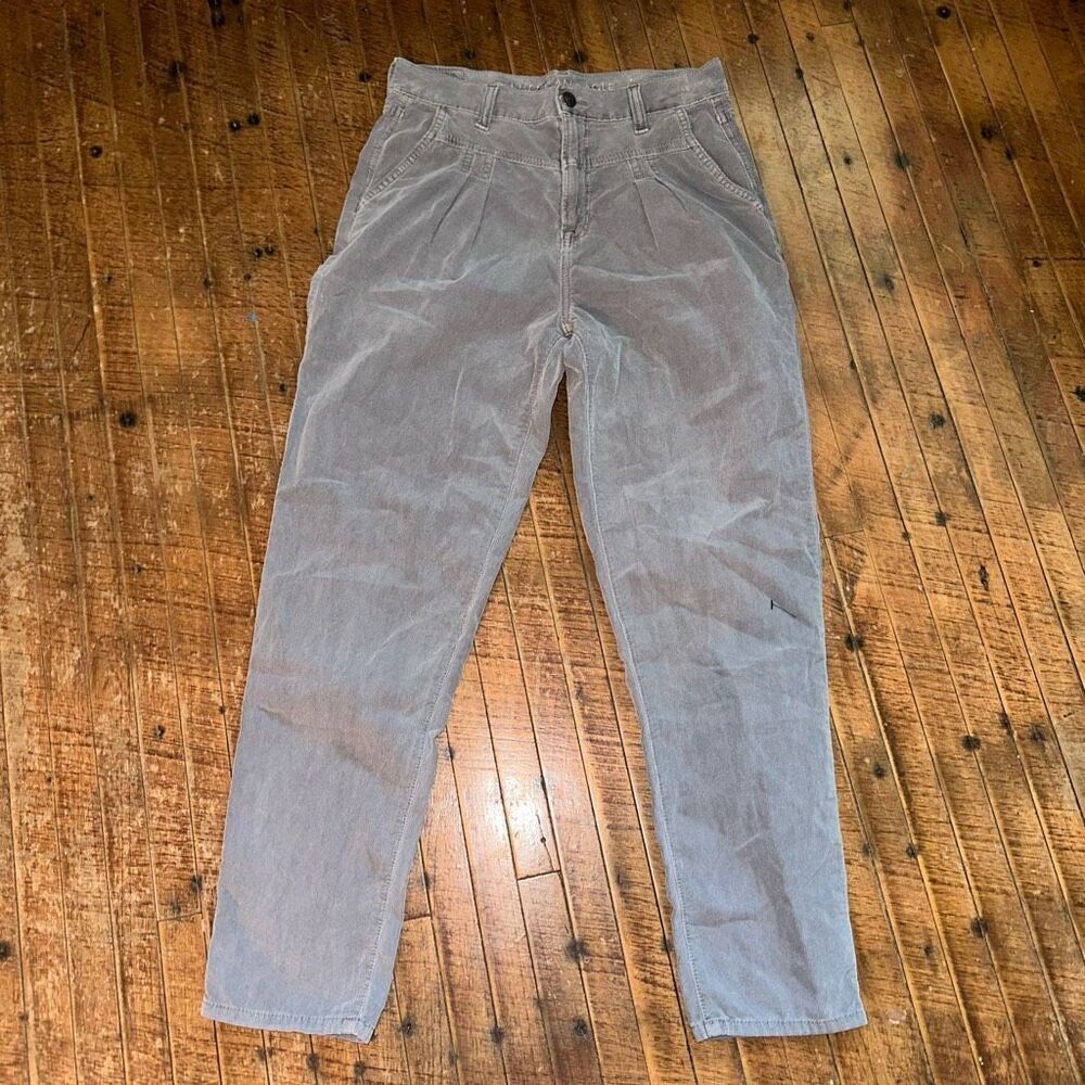 American Eagle gray corduroy 2 Mom jeans normcore pants